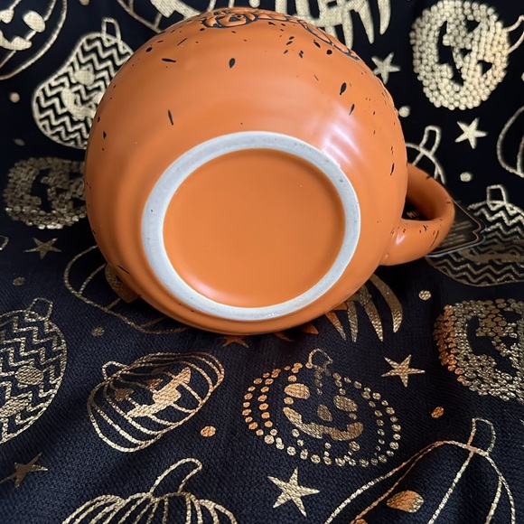 Halloween Jack-o-Lantern Speckled Coffee Mug - Picture 4 of 5
